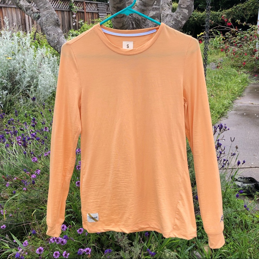 Tracksmith Harrier merino wool long sleeve shirt